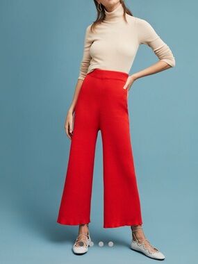Mara Hoffman high-waist wide-leg knit pants
